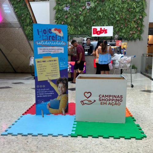 Campinas Shopping promove campanha solidária para arrecadação de materiais escolares