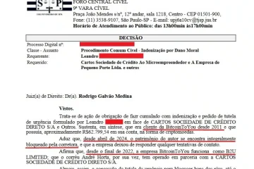 Investidor brasileiro de Bitcoin desde 2011 processa corretora por bloqueio de saques