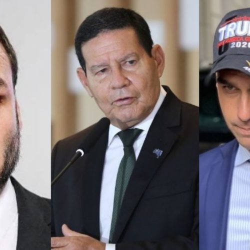 Eduardo Bolsonaro apoia Zanatta como vice de Flávio e critica Mourão: “traidor” e “sem moral