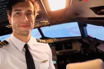 Instrutor de aviação orienta aluna antes de pular do avião: “Você já sabe o que fazer