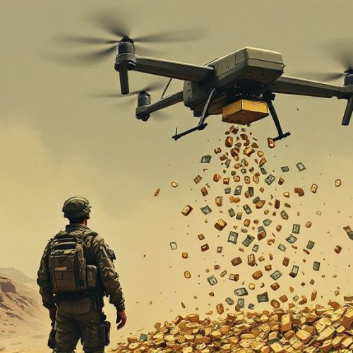 Drones na China realizam entregas de dinheiro e ouro em exercício militar inovador